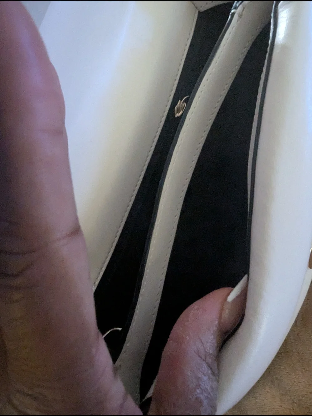 kate spade Cream and Black Two-Tone Top-Handle Satchel